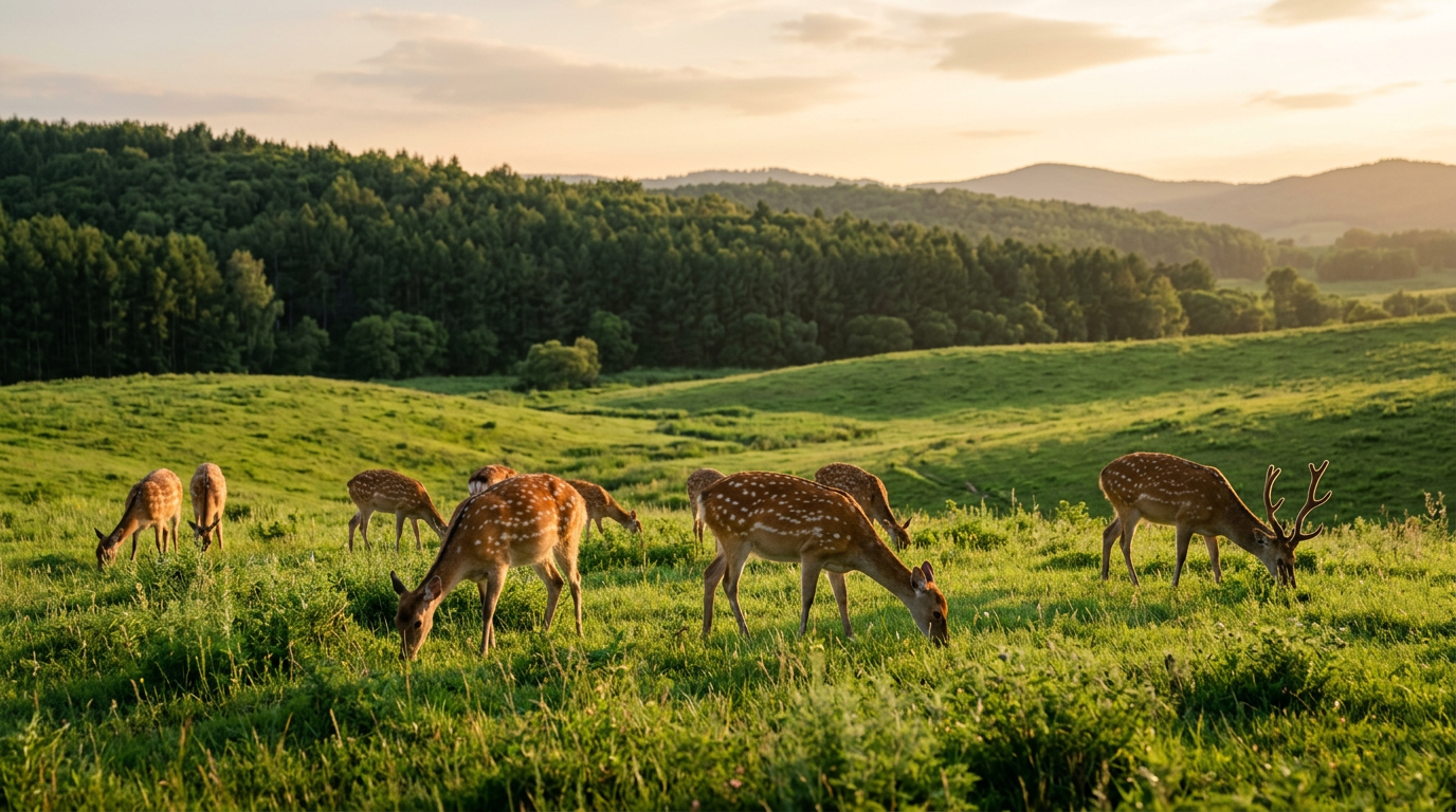 尊禧益兴梅花鹿生态养殖场景